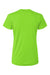 AllPro 48000L Womens Pro Lock Performance Short Sleeve Crewneck T-Shirt Lime Green Flat Back