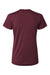 AllPro 48000L Womens Pro Lock Performance Short Sleeve Crewneck T-Shirt Maroon Flat Back