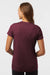 AllPro 48000L Womens Pro Lock Performance Short Sleeve Crewneck T-Shirt Maroon Model Back