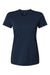 AllPro 48000L Womens Pro Lock Performance Short Sleeve Crewneck T-Shirt Navy Blue Flat Front