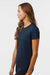 AllPro 48000L Womens Pro Lock Performance Short Sleeve Crewneck T-Shirt Navy Blue Model Side
