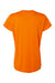 AllPro 48000L Womens Pro Lock Performance Short Sleeve Crewneck T-Shirt Neon Orange Flat Back