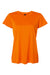 AllPro 48000L Womens Pro Lock Performance Short Sleeve Crewneck T-Shirt Neon Orange Flat Front