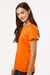 AllPro 48000L Womens Pro Lock Performance Short Sleeve Crewneck T-Shirt Neon Orange Model Side