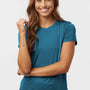AllPro Womens Pro Lock Performance Moisture Wicking Short Sleeve Crewneck T-Shirt - Pacific Blue - Coming Soon