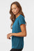 AllPro 48000L Womens Pro Lock Performance Short Sleeve Crewneck T-Shirt Pacific Blue Model Side