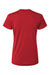 AllPro 48000L Womens Pro Lock Performance Short Sleeve Crewneck T-Shirt Red Flat Back