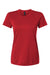 AllPro 48000L Womens Pro Lock Performance Short Sleeve Crewneck T-Shirt Red Flat Front