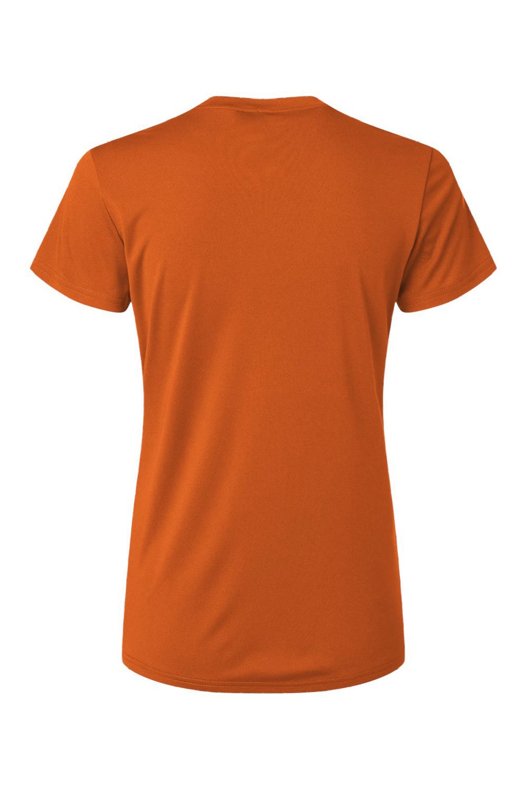 AllPro 48000L Womens Pro Lock Performance Short Sleeve Crewneck T-Shirt Rust Orange Flat Back