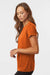 AllPro 48000L Womens Pro Lock Performance Short Sleeve Crewneck T-Shirt Rust Orange Model Side