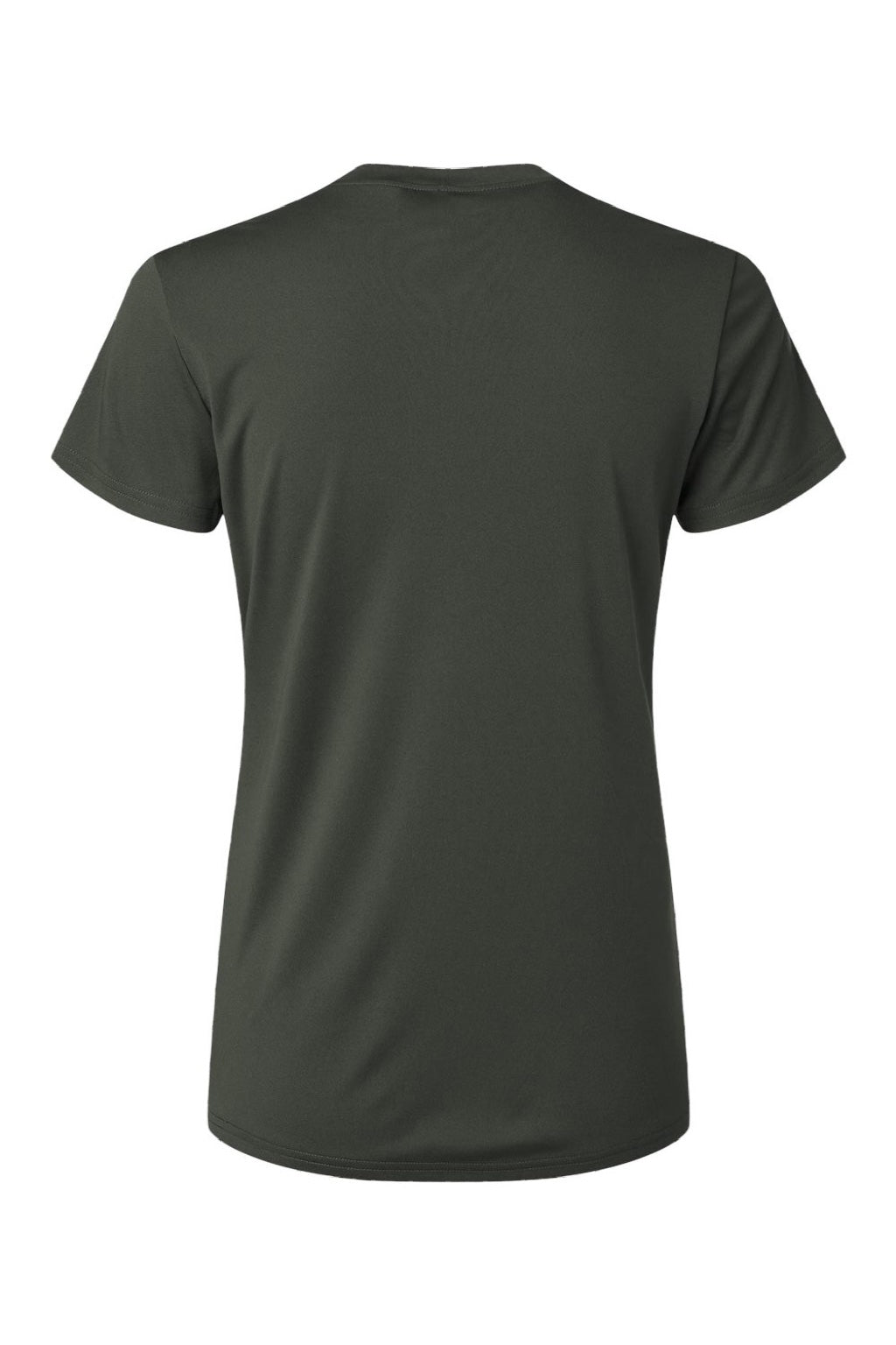 AllPro 48000L Womens Pro Lock Performance Short Sleeve Crewneck T-Shirt Smoke Grey Flat Back