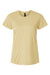 AllPro 48000L Womens Pro Lock Performance Short Sleeve Crewneck T-Shirt Vegas Gold Flat Front