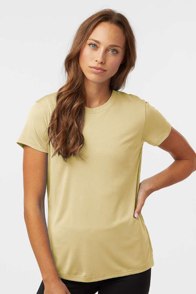 AllPro 48000L Womens Pro Lock Performance Short Sleeve Crewneck T-Shirt Vegas Gold Model Front