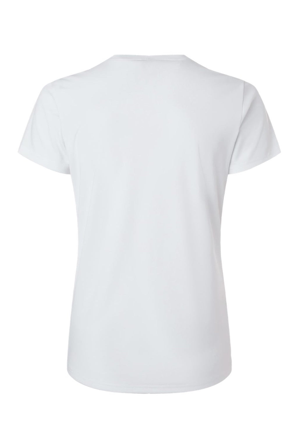 AllPro 48000L Womens Pro Lock Performance Short Sleeve Crewneck T-Shirt White Flat Back