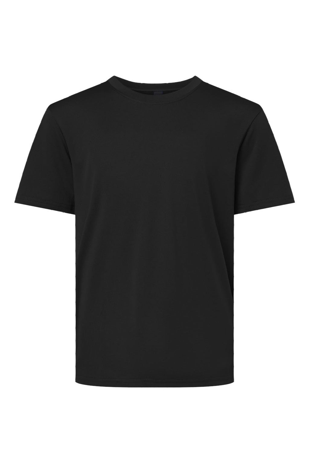 AllPro 48000Y Youth Pro Lock Performance Short Sleeve Crewneck T-Shirt Black Flat Front