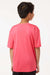 AllPro 48000Y Youth Pro Lock Performance Short Sleeve Crewneck T-Shirt Bright Pink Model Back