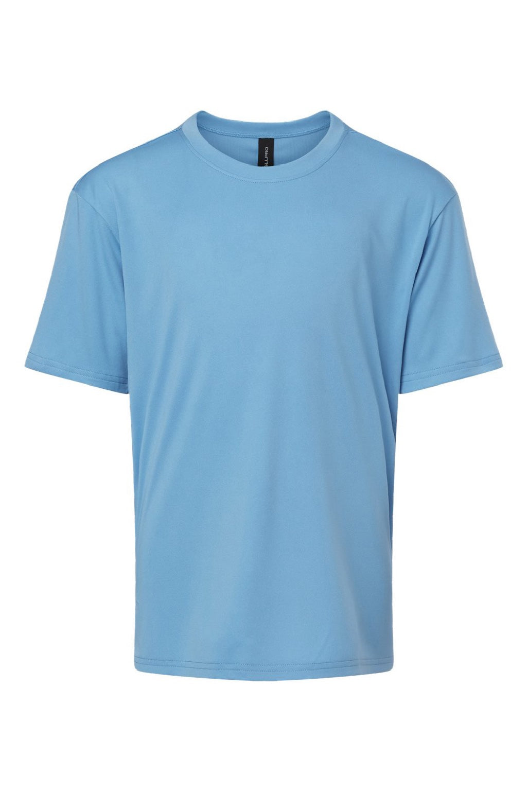AllPro 48000Y Youth Pro Lock Performance Short Sleeve Crewneck T-Shirt Carolina Blue Flat Front