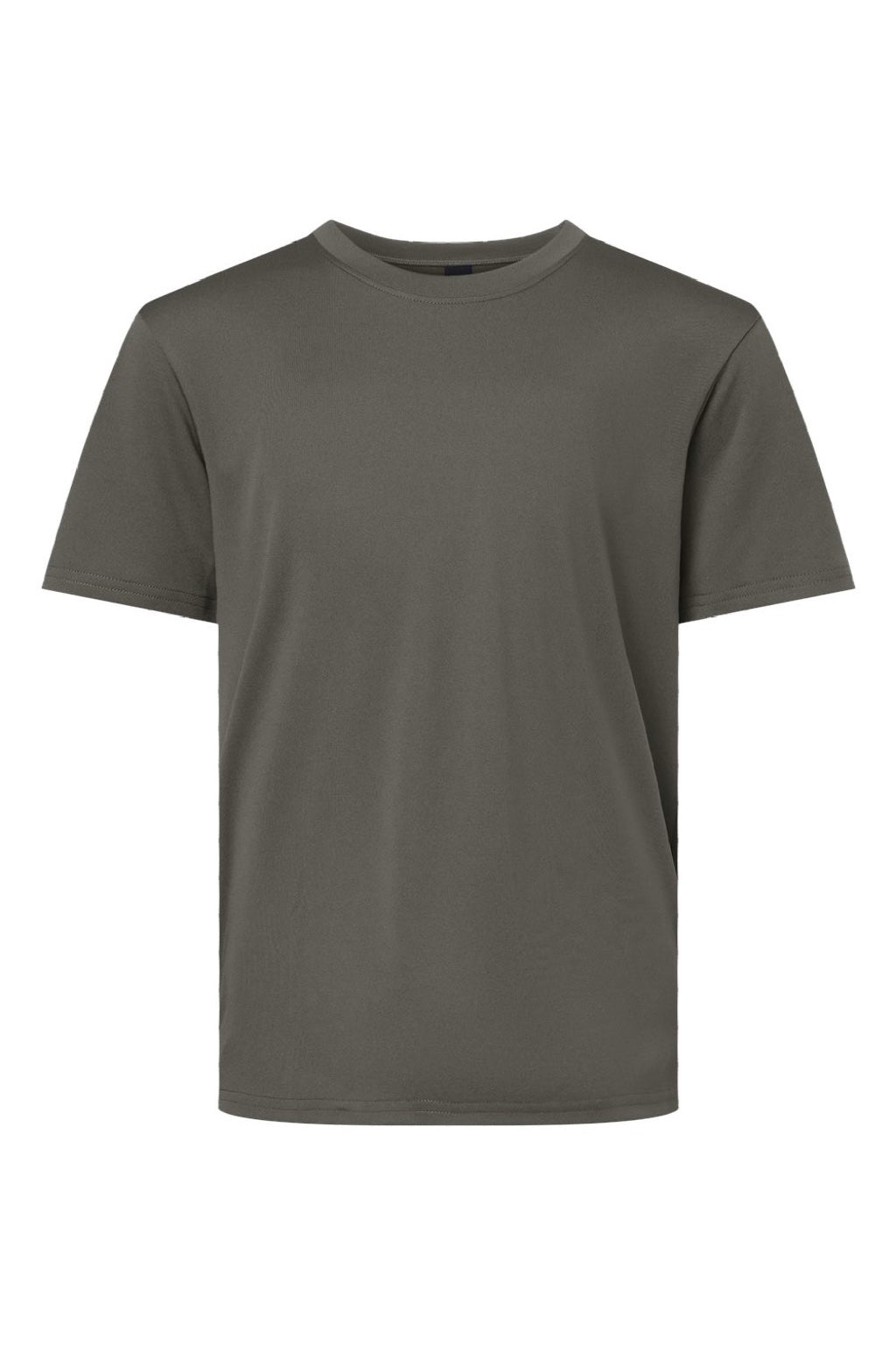 AllPro 48000Y Youth Pro Lock Performance Short Sleeve Crewneck T-Shirt Charcoal Grey Flat Front