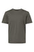 AllPro 48000Y Youth Pro Lock Performance Short Sleeve Crewneck T-Shirt Charcoal Grey Flat Front