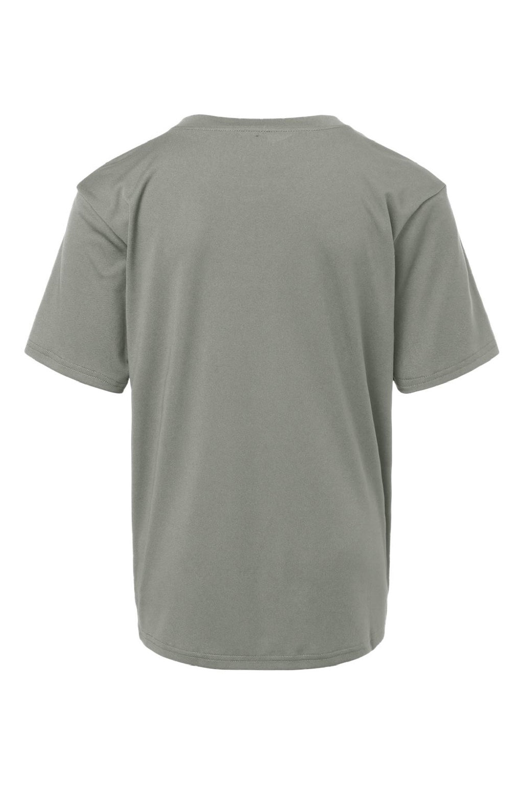 AllPro 48000Y Youth Pro Lock Performance Short Sleeve Crewneck T-Shirt Greystone Flat Back