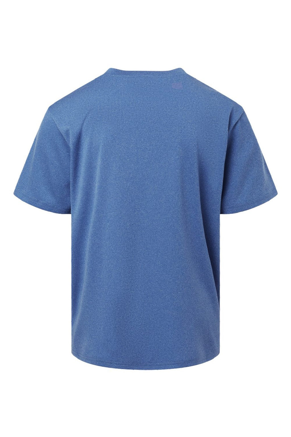 AllPro 48000Y Youth Pro Lock Performance Short Sleeve Crewneck T-Shirt Heather Royal Blue Flat Back