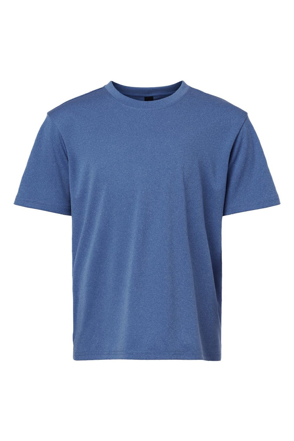 AllPro 48000Y Youth Pro Lock Performance Short Sleeve Crewneck T-Shirt Heather Royal Blue Flat Front