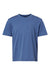 AllPro 48000Y Youth Pro Lock Performance Short Sleeve Crewneck T-Shirt Heather Royal Blue Flat Front