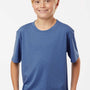AllPro Youth Pro Lock Performance Moisture Wicking Short Sleeve Crewneck T-Shirt - Heather Royal Blue - Coming Soon