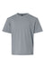 AllPro 48000Y Youth Pro Lock Performance Short Sleeve Crewneck T-Shirt Heather Steel Grey Flat Front