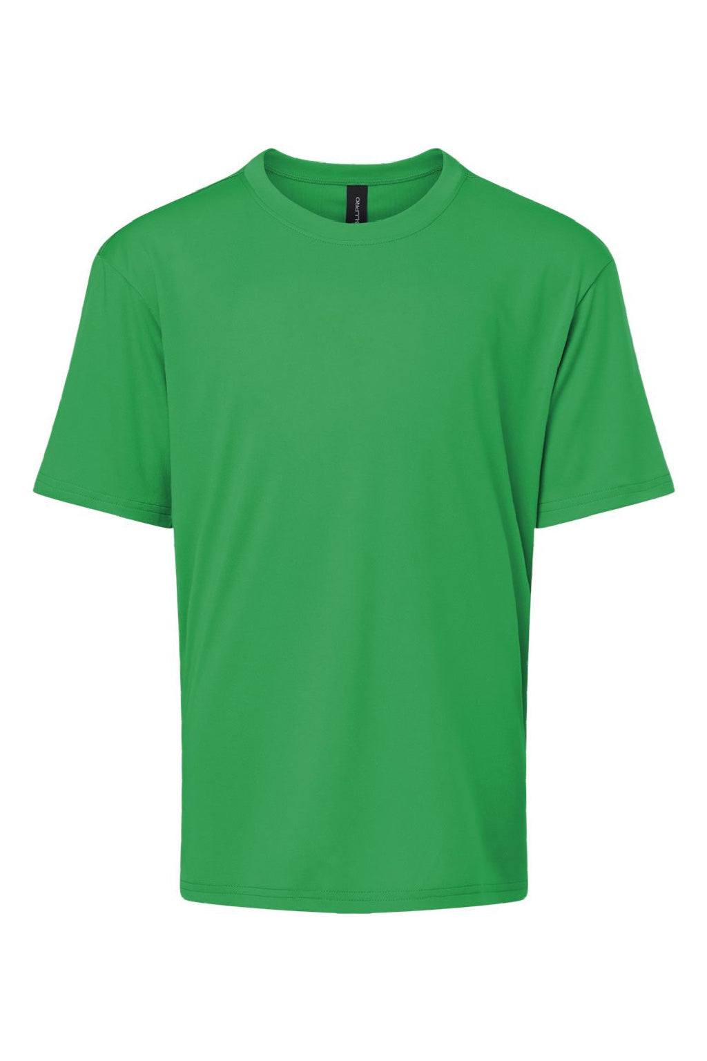 AllPro 48000Y Youth Pro Lock Performance Short Sleeve Crewneck T-Shirt Kelly Green Flat Front