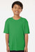 AllPro 48000Y Youth Pro Lock Performance Short Sleeve Crewneck T-Shirt Kelly Green Model Front