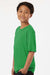AllPro 48000Y Youth Pro Lock Performance Short Sleeve Crewneck T-Shirt Kelly Green Model Side