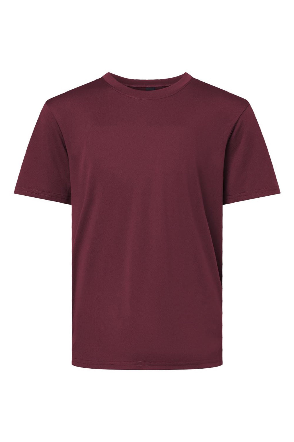 AllPro 48000Y Youth Pro Lock Performance Short Sleeve Crewneck T-Shirt Maroon Flat Front