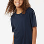 AllPro Youth Pro Lock Performance Moisture Wicking Short Sleeve Crewneck T-Shirt - Navy Blue - Coming Soon