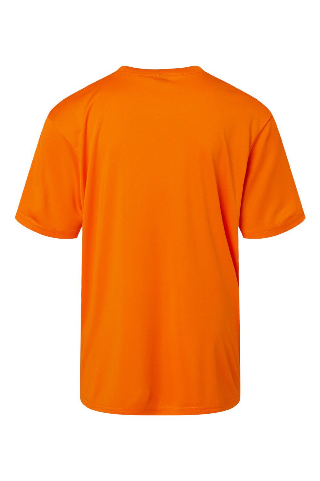 AllPro 48000Y Youth Pro Lock Performance Short Sleeve Crewneck T-Shirt Neon Orange Flat Back