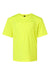 AllPro 48000Y Youth Pro Lock Performance Short Sleeve Crewneck T-Shirt Neon Yellow Flat Front