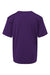 AllPro 48000Y Youth Pro Lock Performance Short Sleeve Crewneck T-Shirt Purple Flat Back
