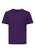 AllPro 48000Y Youth Pro Lock Performance Short Sleeve Crewneck T-Shirt Purple Flat Front