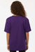 AllPro 48000Y Youth Pro Lock Performance Short Sleeve Crewneck T-Shirt Purple Model Back
