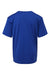 AllPro 48000Y Youth Pro Lock Performance Short Sleeve Crewneck T-Shirt Royal Blue Flat Back