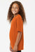 AllPro 48000Y Youth Pro Lock Performance Short Sleeve Crewneck T-Shirt Rust Orange Model Side