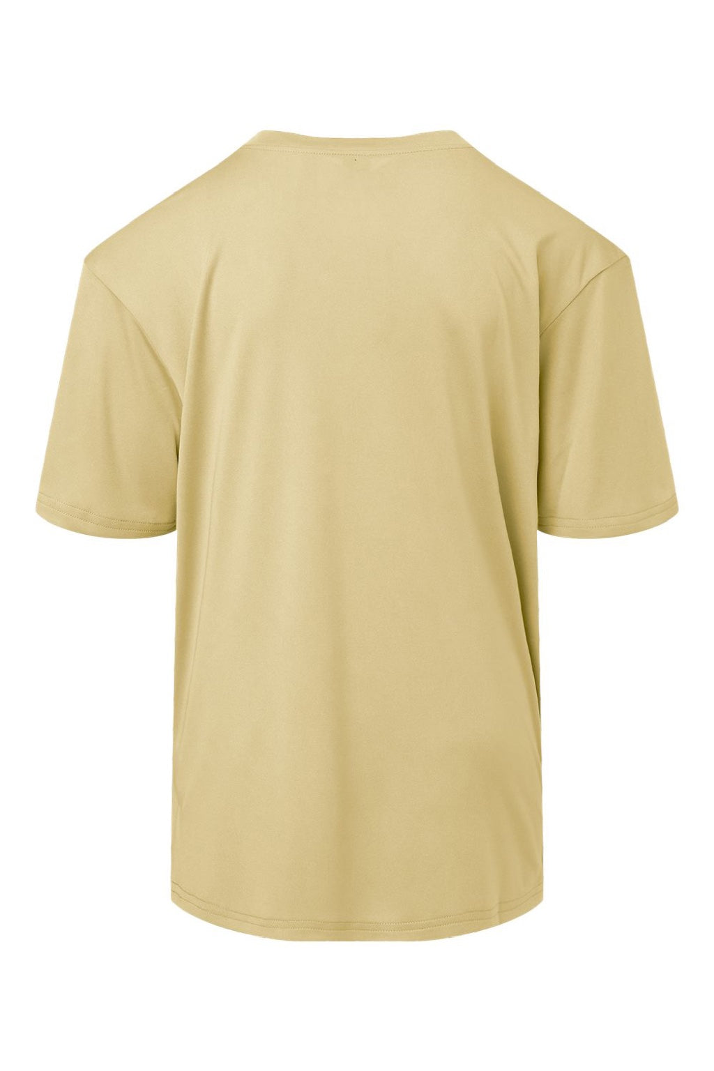 AllPro 48000Y Youth Pro Lock Performance Short Sleeve Crewneck T-Shirt Vegas Gold Flat Back
