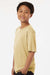 AllPro 48000Y Youth Pro Lock Performance Short Sleeve Crewneck T-Shirt Vegas Gold Model Side