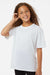AllPro 48000Y Youth Pro Lock Performance Short Sleeve Crewneck T-Shirt White Model Front