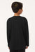 AllPro 48400Y Youth Pro Lock Performance Long Sleeve Crewneck T-Shirt Black Model Back