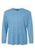 AllPro 48400Y Youth Pro Lock Performance Long Sleeve Crewneck T-Shirt Carolina Blue Flat Front