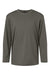 AllPro 48400Y Youth Pro Lock Performance Long Sleeve Crewneck T-Shirt Charcoal Grey Flat Front