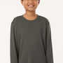 AllPro Youth Pro Lock Performance Moisture Wicking Long Sleeve Crewneck T-Shirt - Charcoal Grey - Coming Soon
