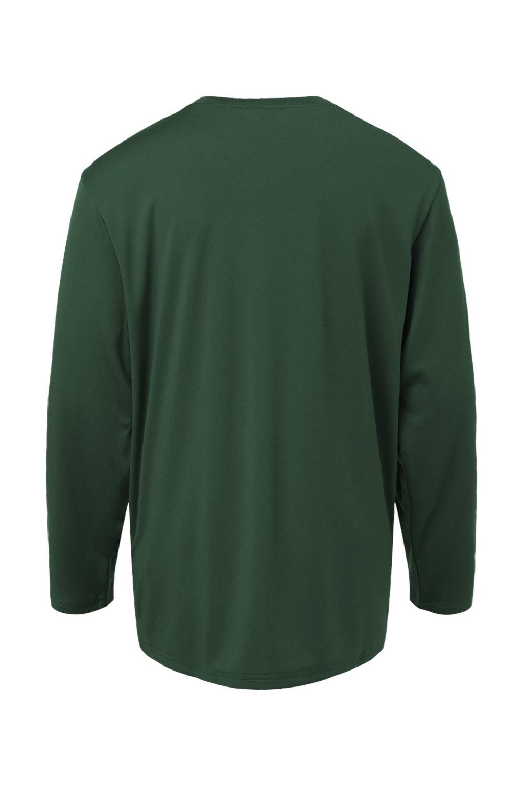 AllPro 48400Y Youth Pro Lock Performance Long Sleeve Crewneck T-Shirt Forest Green Flat Back