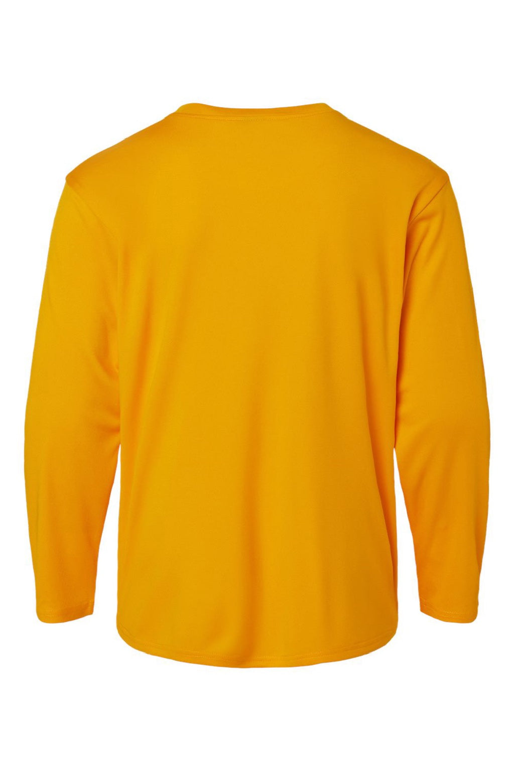 AllPro 48400Y Youth Pro Lock Performance Long Sleeve Crewneck T-Shirt Gold Flat Back